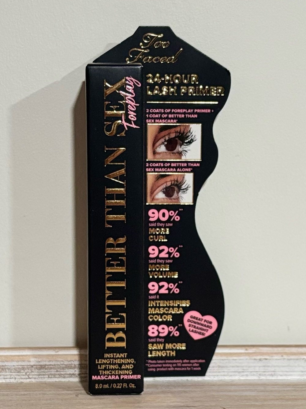 🆕 NIB Too Faced Better Than Sex Foreplay Black Mascara Primer